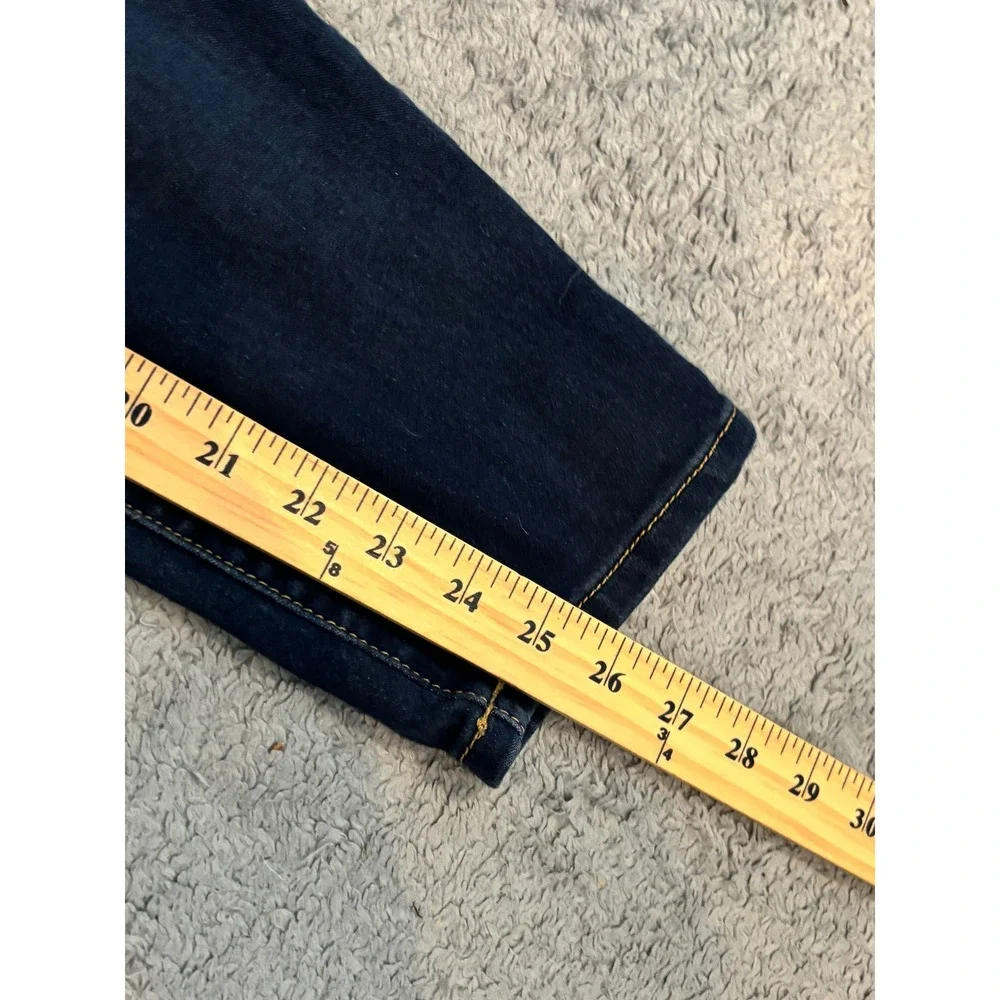 Michael Kors Izzy Cropped Skinny Jeans Dark Wash Blue Denim Womens Size 10